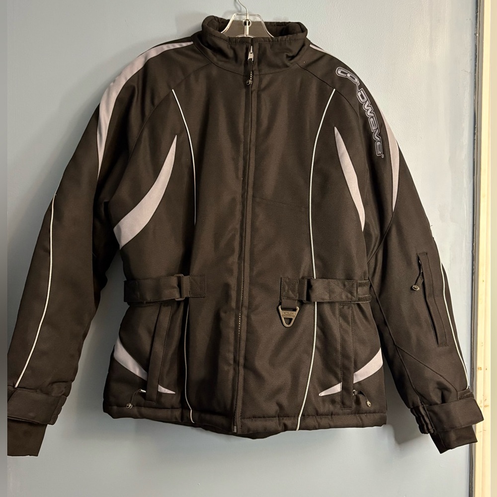 Black and Gray Snowboarding Jacket